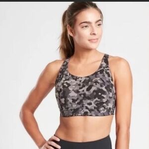 NWOT Athleta Camo print Advance Sport High Impact Bra 34DD